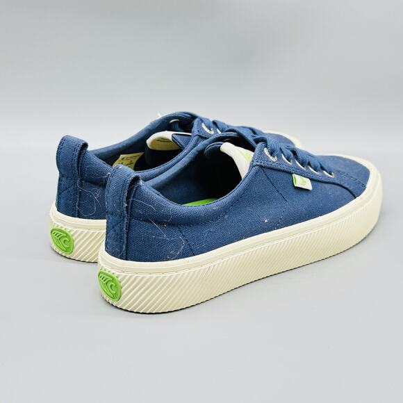 Cariuma Shoes Womens 6.5 Blue Canvas OCA Low Sneakers Lace Up Casual Eco Vegan - Picture 8 of 11